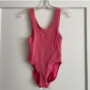 Pink vintage onesie